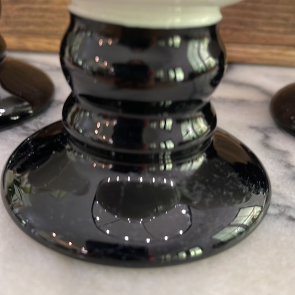 ▪️ 6 Hall Black Footed Pedestal Irish Coffee Mugs- 1272 USA ▪️ - Picture 5 of 7